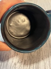 Mara Stoneware Moose Coffee Mug Large 16 Oz Made in Mexico Pottery Blue Brown
