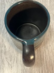 Mara Stoneware Moose Coffee Mug Large 16 Oz Made in Mexico Pottery Blue Brown