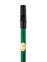 Feadog D Key Irish Tin Penny Whistle Green Traditional Flute Woodwind