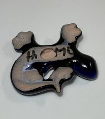 Handmade Talavera Ceramic Gecko Lizard Figurine Mexico Folk Art 2.5″ Colorful