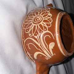 Mexican Modern Pottery Small Bowl 6.5 X 4.5 Collectible
