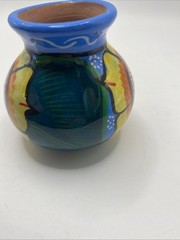 Hand Painted Red Clay Pot Small