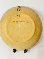 1994 MAYAN BELIZE HANDMADE POTTERY FOLK ART DECOR TRIBAL PLATE Signed By Artist