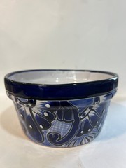 3 pack – talavera mexican pottery Blue Planter. Flower Pot. Set Of 3 NEW.