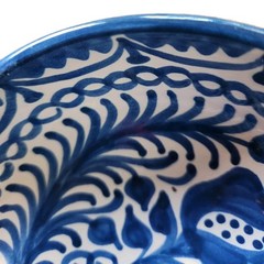 This Bowl is a classic example of traditional Talavera artistry. 5″ Colbalt