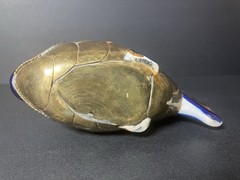 Tonala Brass Ceramic Armored FISH Vintage