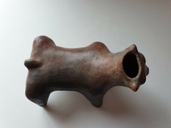 ANCIENT MUSEUM PRE-COLUMBIAN/ PRECLASSIC MAYAN ARCHEOLOGY ARTIFACT POTTERY DOG