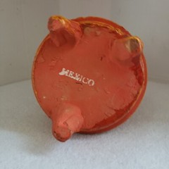 Mexican Pottery Chiminea Small Table Top Candle or Incense Burner Tiki Folk Art