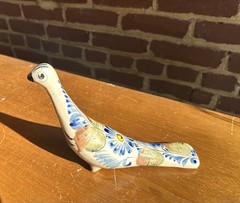 Vintage Mexican Mid Century Modern Tonala Roadrunner Pottery Bird Sculpture
