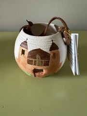 Handmade New Mexico Small Hanging Pot Artist Signed