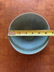 Felix Tissot Mexico Desert Gem Stone Green Speckled 6.5” Bowl 2” High