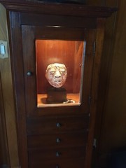 AUTHENTIC ANCIENT MAYAN STUCCO HEAD CLASSIC PERIOD. 300-900 A.D. MUSEUM PIECE