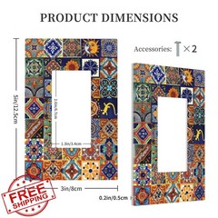 Donecmminery Single Rocker Talavera Tile Plate