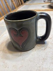 Heart MaraPottery Mug in lead free stoneware 16oz