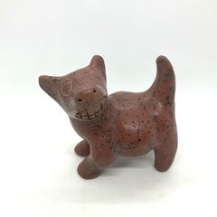 2 Vtg Classic Colima Dogs Pre-Columbian Style Redware Small Reproductions