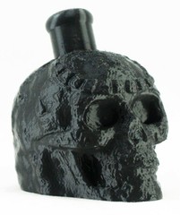 Aztec / Mayan Death Whistle Onyx Black Skull *** MADE IN USA ***