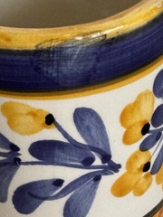 Talavera Cup Juice Tequila Signed Hand Painted 4” Single Cup