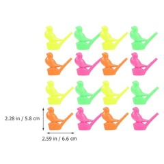 16-Pack Lightweight Plastic Bird Water Whistles Kids Party Musical Toy