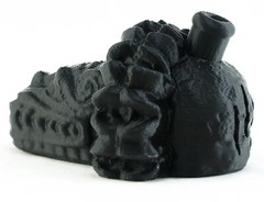 Aztec Quetzalcoatl Death Whistle Black Onyx Feathered Serpent God MADE IN USA