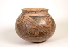 Prehistoric Casas Grandes Pottery Jar. Hand made and Painted Poly Chrome