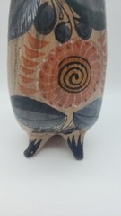 Vintage Mexican Hand-Painted Tonala Art Pottery Owl 9″ Tall Classic Colors