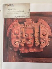 Novica Three Ages of Man Signed Angel Ceron Pre-Classic Terracotta Art Sculpture