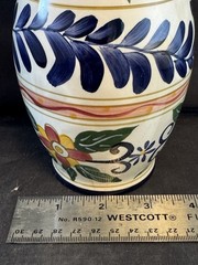 Talavera Tabletops Unlimited Pottery H 9.25” Hand Painted/ China