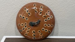 Traditional Mexican Cazuela de Barro Terracotta Clay Lidded Casserole Set