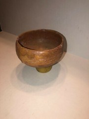 AUTHENTIC PRE COLUMBIAN MAYAN CLASSIC PERIOD BOWL NICE AND ORIGINAL 7″X3.25″