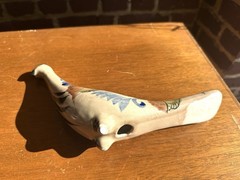 Vintage Mexican Mid Century Modern Tonala Roadrunner Pottery Bird Sculpture