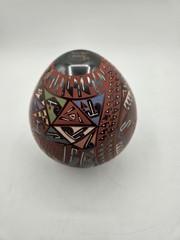 Mata Ortiz Pottery Artist Meimo Varelo Mexican Pottery Seed Pot 6″H 4.5″W
