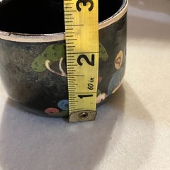 Vintage Mexican Tlaquepaque Pottery Mug Set of 4 Folk Art Style