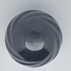 Mata Ortiz Pottery ~ Alonso Sandoval black on black coiled 5″ tall 4.5″wide.