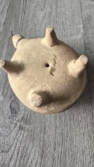 Cute Pottery Turtle Tonala Floral Design Mexico
