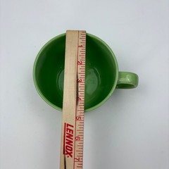Vintage Mexican Green Glazed Ceramic Mug Cup Mexico Mexique P1