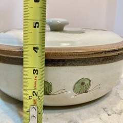 Tonala Mexico Ken Edwards El Palomar Green Bird Butterfly 3qt Covered Casserole