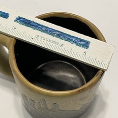 HANDCRAFTED MARA ART POTTERY COFFEE MUG Tea Cup CACTUS MEXICO Musician Music