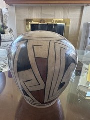 Manuel Olivas Mata Ortiz Casas Grande Polychrome Pottery Round Bottom Signed 7″