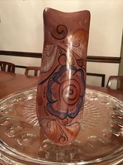 Vintage Mid Century Modern Signed Tonala Jal Mexico Pottery Owl 6 3/8” Tall