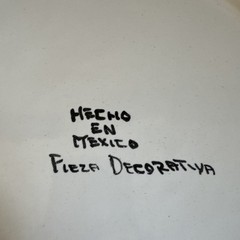 Mid-Century Modern Mexican Art Pottery Plate Picasso Style Fish 12″ Decorative