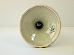 Vintage Cat Tonala Mexico Hand Painted Terra Cotta Single Tapered Candle Holder