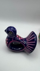 Hand-Painted Ceramic Bird Figurines Set Of 4 – Colorful Decorative Mexican Folk