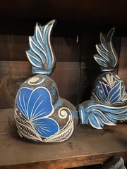 MEXICAN CLAY Pottery – WINGED HEART (1) ***FREE FREIGHT***
