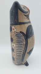 Vintage Mexican Hand-Painted Tonala Art Pottery Owl 9″ Tall Classic Colors