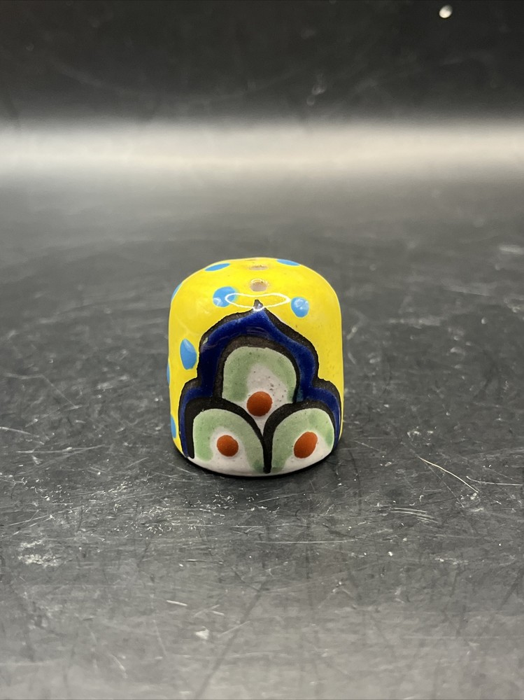 Talavera Mexican Pottery Single Shaker Beer Salt Tajin