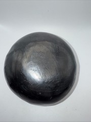 Vtg Dona Rosa Coyotepec Oaxaca Mexico Black Pottery 5.5”Hx6”W Signed