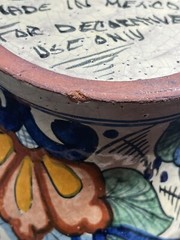 A Beautiful Vintage MCM Signed Casai Mexico 8” Pottery Vase Hand Painted