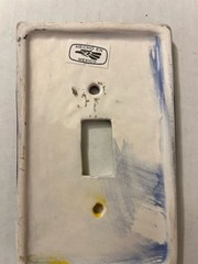 Mexican Talavera pottery Single Toggle light switch Cover Folk Art Hand Painted