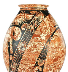 Mata Ortiz Pottery Lila Silveira Extra Large Mixed Clay Modern Mexican Fine Art