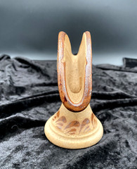 Tonala Floral Napkin/Letter Holder, Sandstone, Mexican Pottery, Hand-painted